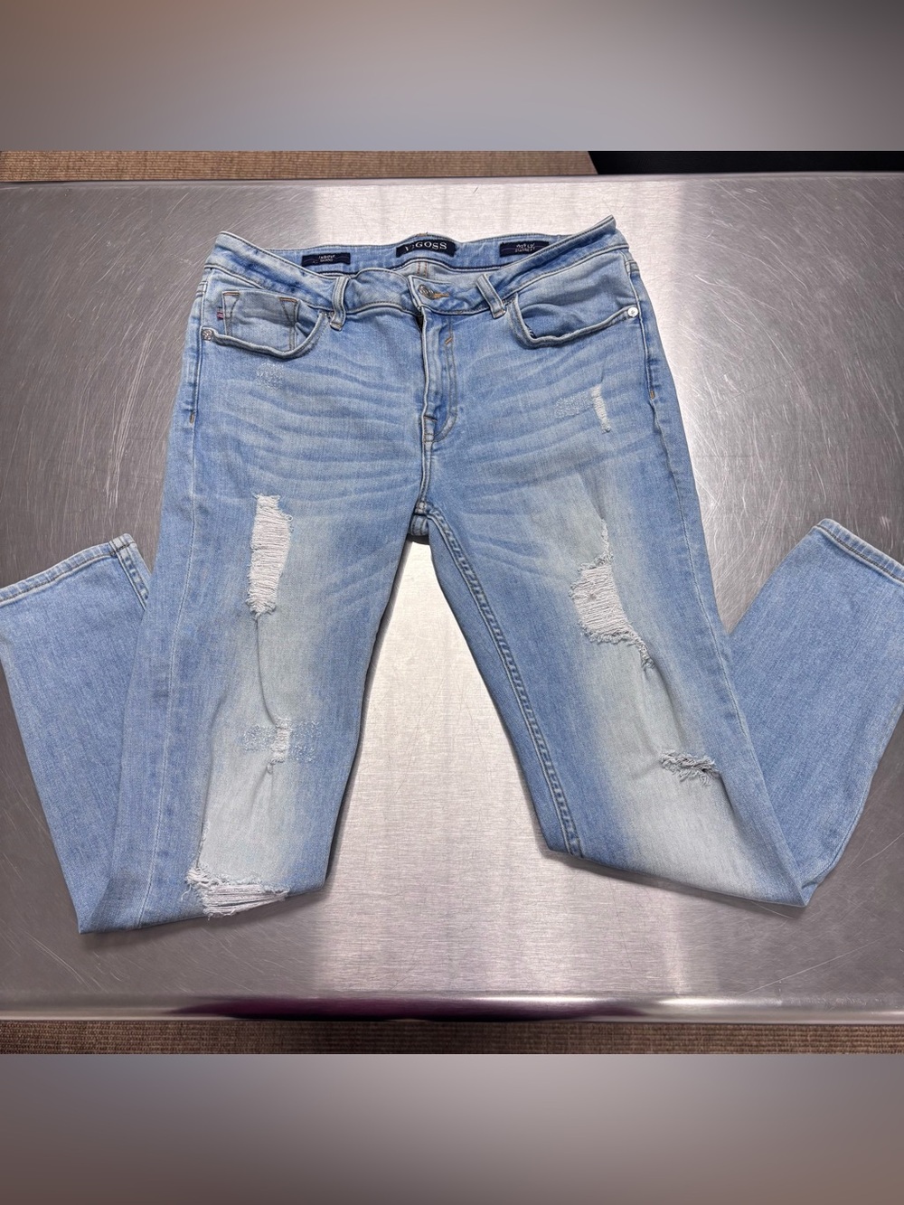 Vigoss Light Blue Distressed Skinny Jeans w29l27 classic fit